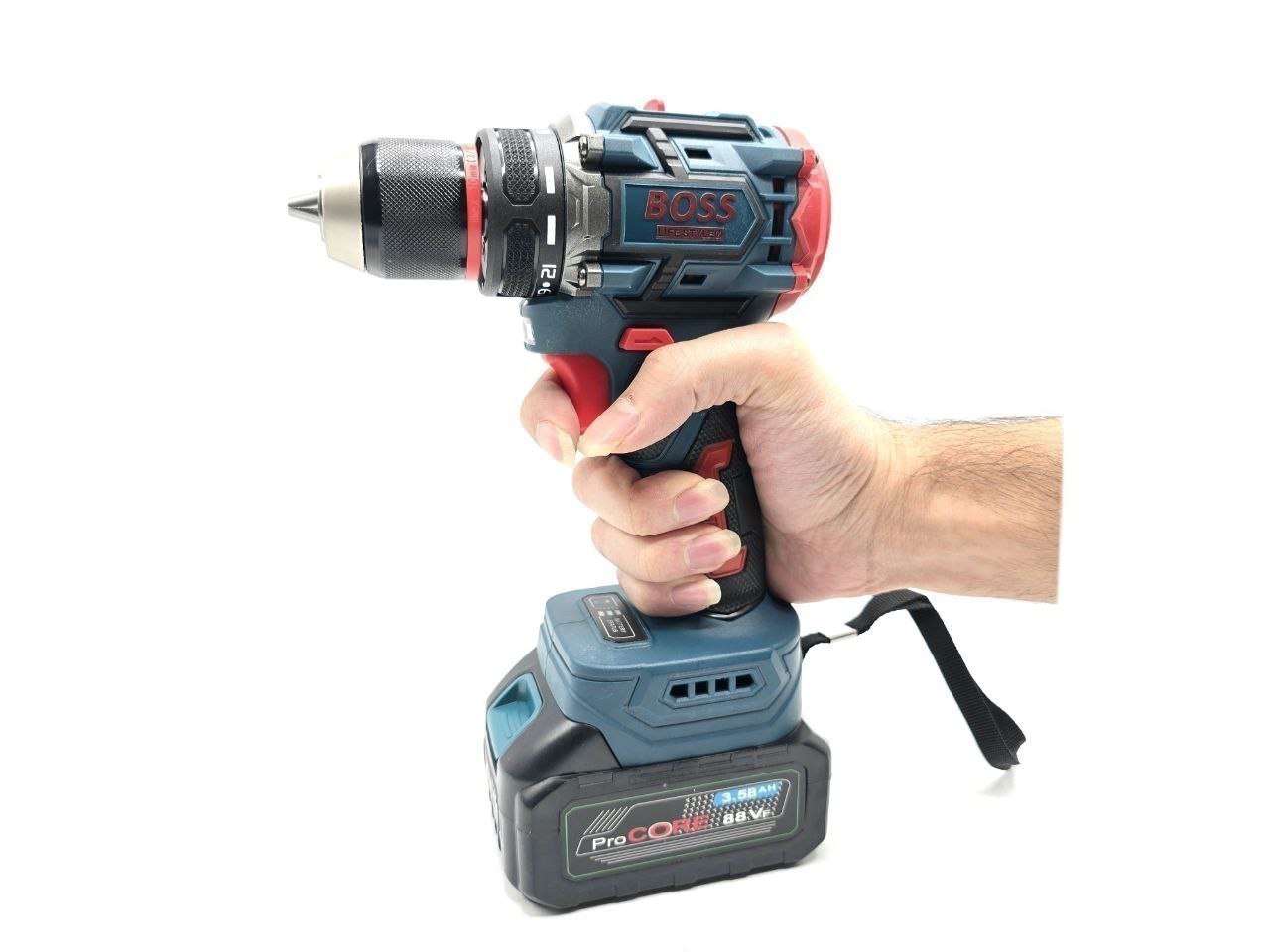 دریل شارژی ۸۸ ولت براشلس باس مدل 1_063