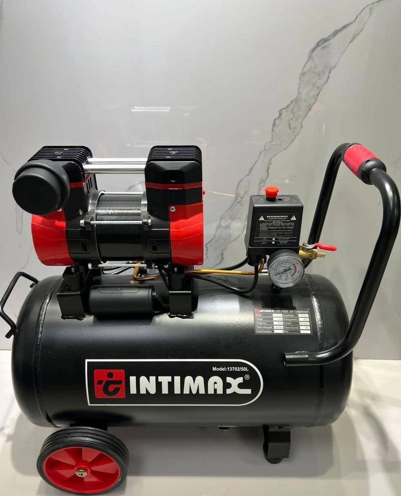 کمپرسور هوا اینتیمکس مدل 50L ظرفیت ۵۰ لیتر بدون روغن سایلنت