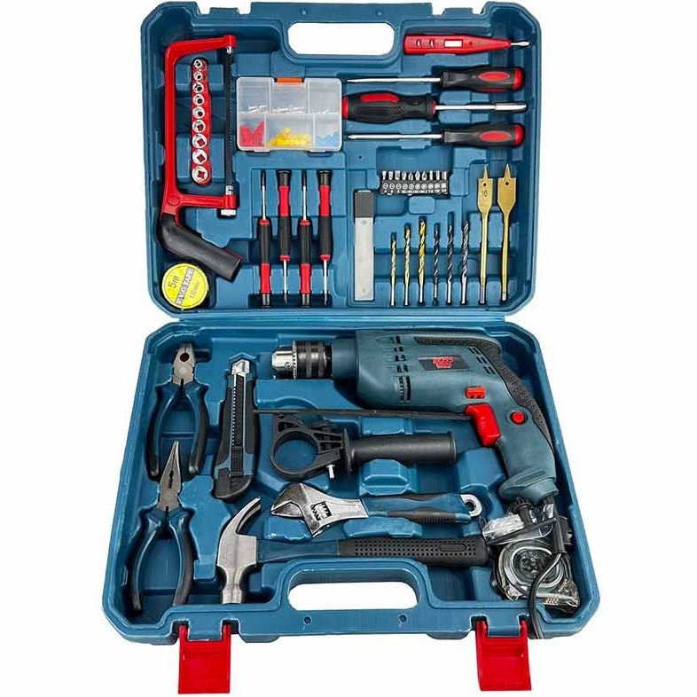 کیت دریل چکشی 100 عددی باس مدل BS1308